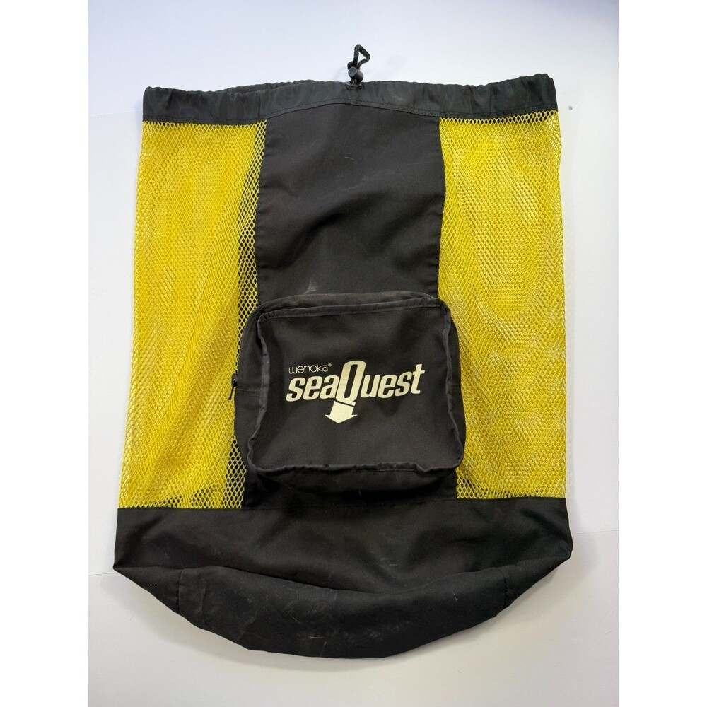 Vintage Wenoka SeaQuest Scuba Diving Mesh Backpack Gear Bag – Stowaway Pocket